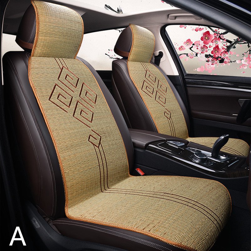 竹/車用/内装パーツ/カークッション 車 カーシート シートカバー L字型クッション 椅子カバーマット 竹..
