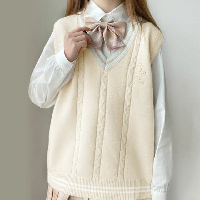 スクール スクールベスト 送料無料 高校生 JK制服 制服 学生服 Vネック ストレッチ ノースリーブベスト レディース スクールセーター ジレ 無地 女の子 中学生 通学 送料無料 伸縮性 かわいい