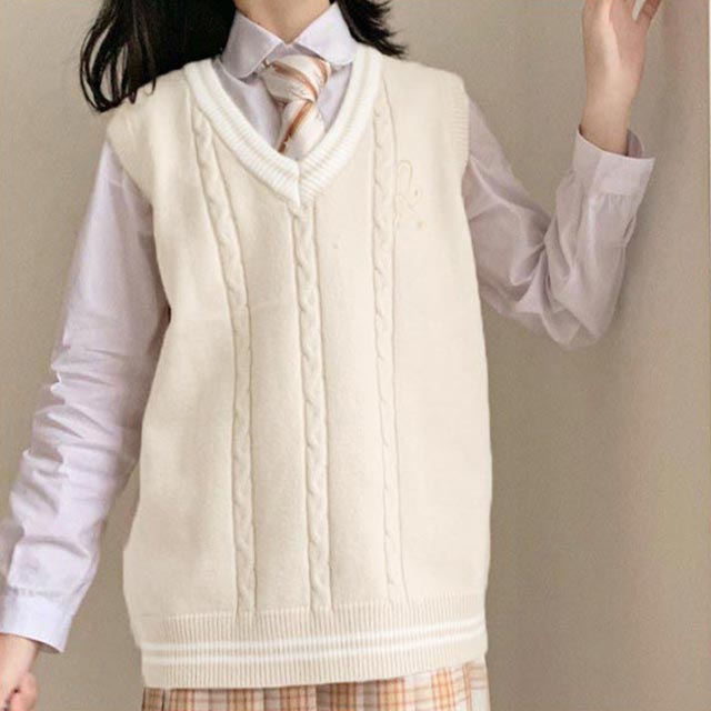スクール スクールベスト 送料無料 高校生 JK制服 制服 学生服 Vネック ストレッチ ノースリーブベスト レディース スクールセーター ジレ 無地 女の子 中学生 通学 送料無料 伸縮性 かわいい