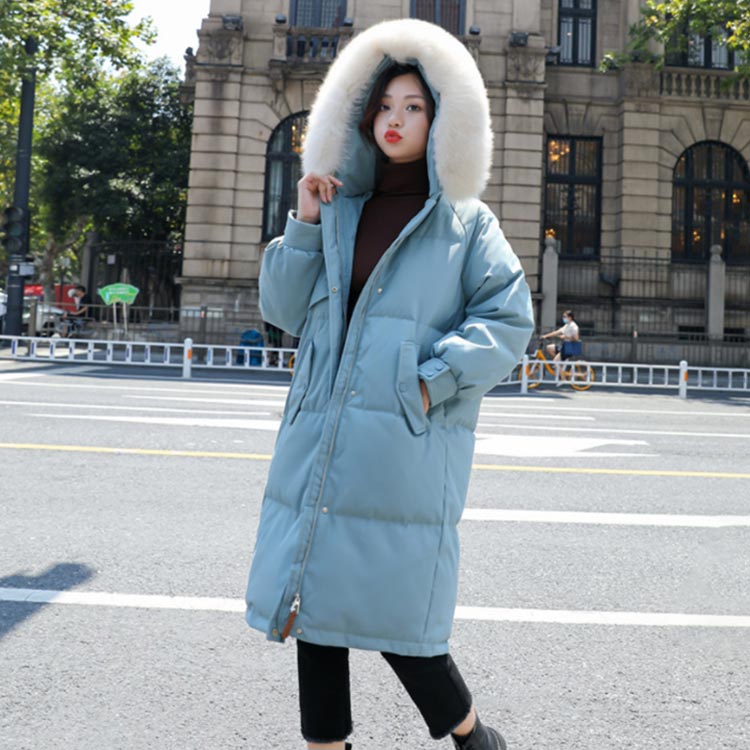 黒 ジャンパー フェイクファー付き レディース 冬 フード付き ダウンコート 取り外し可能 防寒 ポケット付き ロングコート 厚手 アウター カジュアル シンプル 冬服 ダウンコート 暖かい あったか