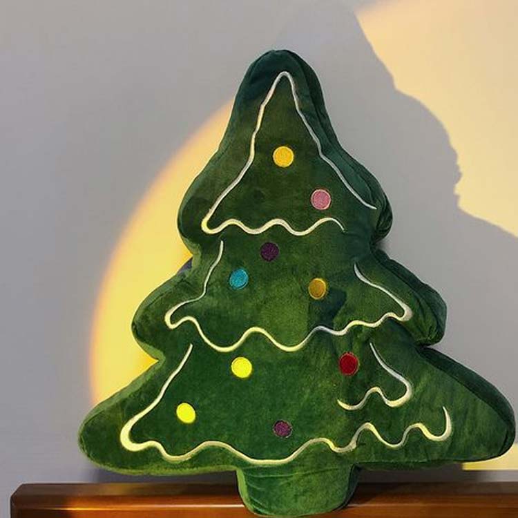 クッション 座布団 まくら ふわふわ 背当て クリスマス装飾 抱き枕 グリーン クリスマスツリー ソファー 可愛い 枕 心地よい肌触り フロア クッション ざぶとん [3]
