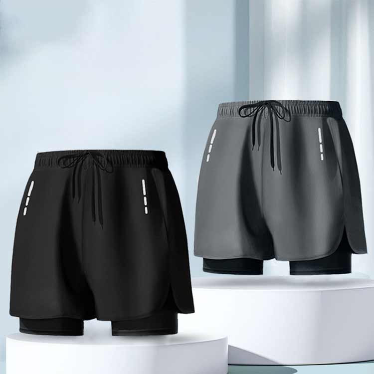 ランニングパンツ メンズ インナー付き ハーフパンツ 春 夏 ジムウェア ショートパンツ スポーツウエア ストレッチ トレーニングウェア カジュアル 通気 吸汗速乾 短パン 半ズボン バスケパンツ 運動着 ボトムス 動きやすい スパッツ 部活 高校生 中学生 練習 運動 送料無料