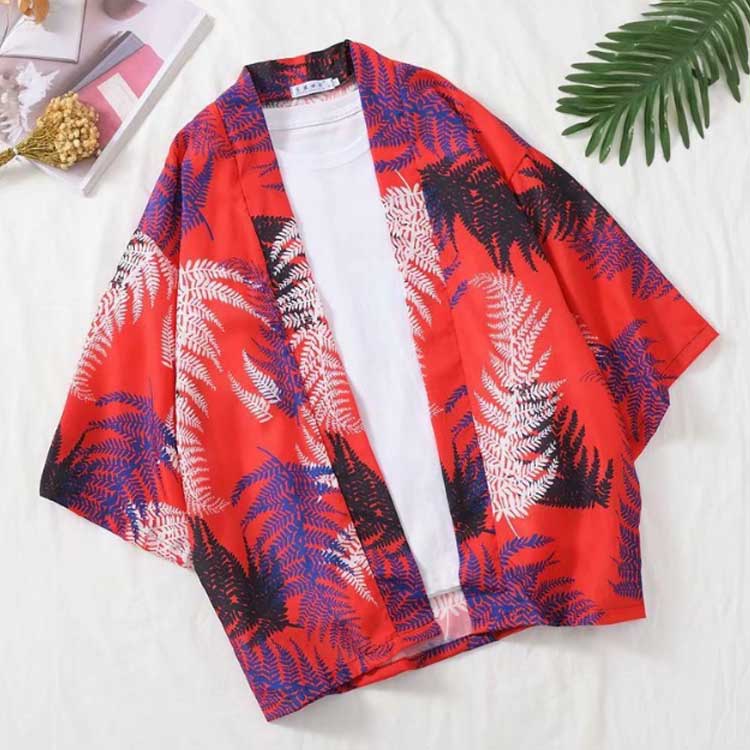 シャツ メンズ 羽織 はっぴ 法被 甚平 作務衣 夏 半袖 五分袖 祭り 半被 半纏 部屋着 男性用 プリント 大きいサイズ おしゃれ トップス 春夏 送料無料