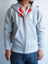 yzCUSHMAN(NbV})`FULL ZIP PARKA INNER WAFFLE GRAY`