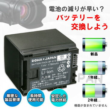 【2個セット】CANON キャノン BP-809 / BP-819 互換バッテリー