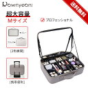 メイクボックス 鏡付き 大容量 プロ用【Rownyeon公式正規品】ミニドレッサー コスメボックス 収納力抜群 メイク道具入れ 化粧箱 プロ用 メイク箱 コスメケース メイク収納 収納ボックス メイクヴバッグ 鏡台 コンパクト かわいい おしゃれ 白 黒 グレー 人気 新生活 送料無料