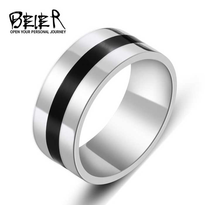 【送料無料】 リング 指輪 メンズ ステンレス ブラックライン 316Lステンレス ギフト アクセサリー シンプル ブラック 黒 ゴシック レディース 男女兼用...