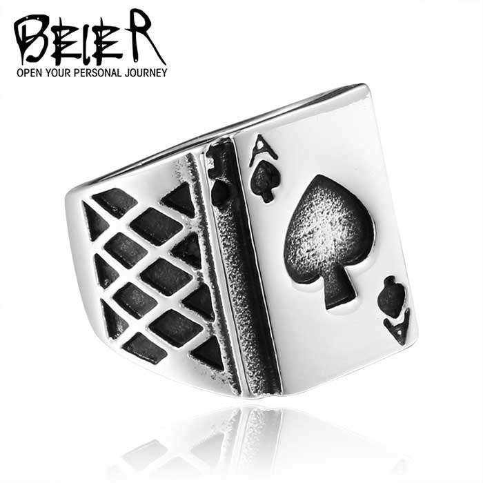 【送料無料】 リング 指輪 メンズ ステンレス サージカルステンレス ステンレスリング トランプ ゲーム..