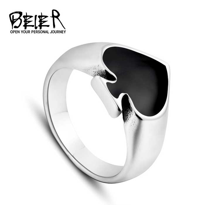 【送料無料】 リング 指輪 メンズ ステンレス スペードリング サージカルステンレス スペード 記号 シンプル ユニセックス ペア プレゼント ギフト