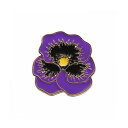 【送料無料】 パンジー ブローチ ピンズ 花 ギフト 紫 バイオレット パープル フラワー プレゼント ガーリー 可愛い 大人 小さい 結婚式 シンプル レディ...