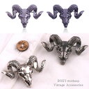 【送料無料】 ブローチ ヤギ 山羊 悪魔 ゴスロリ パンク ロック デビル サタン ピンズ プレゼント スチームパンク ハロウィン かっこいい カッコイイ メンズ レディース