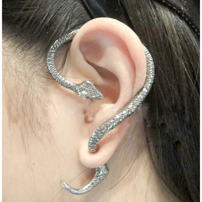【送料無料】 スネーク イヤーカフ 蛇 イヤーラップ ピアス ハロウィン V系 ロック パンク 爬虫類 両生類 アクセ メンズ ユニセックス かっこいい カッコ...