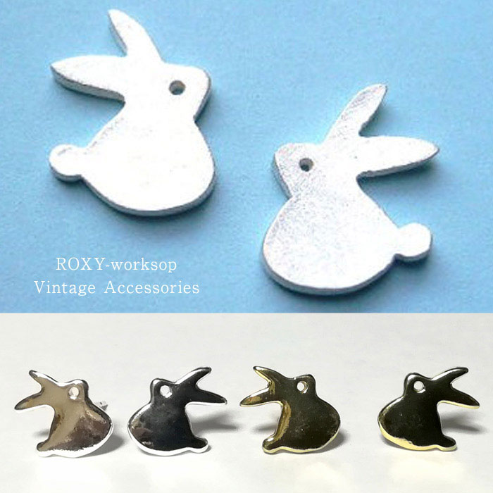 【送料無料】 シンプル ウサギ ピアス うさぎ 兎 レディース 可愛い ビンテージ アクセサリー 大人 人気 ガーリー シルバー ゴールド ハロウィン パーティ プレゼント