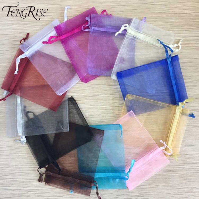 【送料無料】 20枚入り オーガンジー巾着袋 無地 アクセサリーバック ラッピング ギフト リボン オーガンジー 巾着袋 シンプル プチプラ 安い