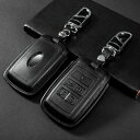 高級牛革車キーケース(新型 ランドローバー ジャガー黒)...