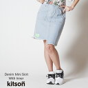 kitson me キットソンミー インナー付デニムミニスカート デニムスカート デニム スカート ロゴ レディースファッション カジュアル ブランド