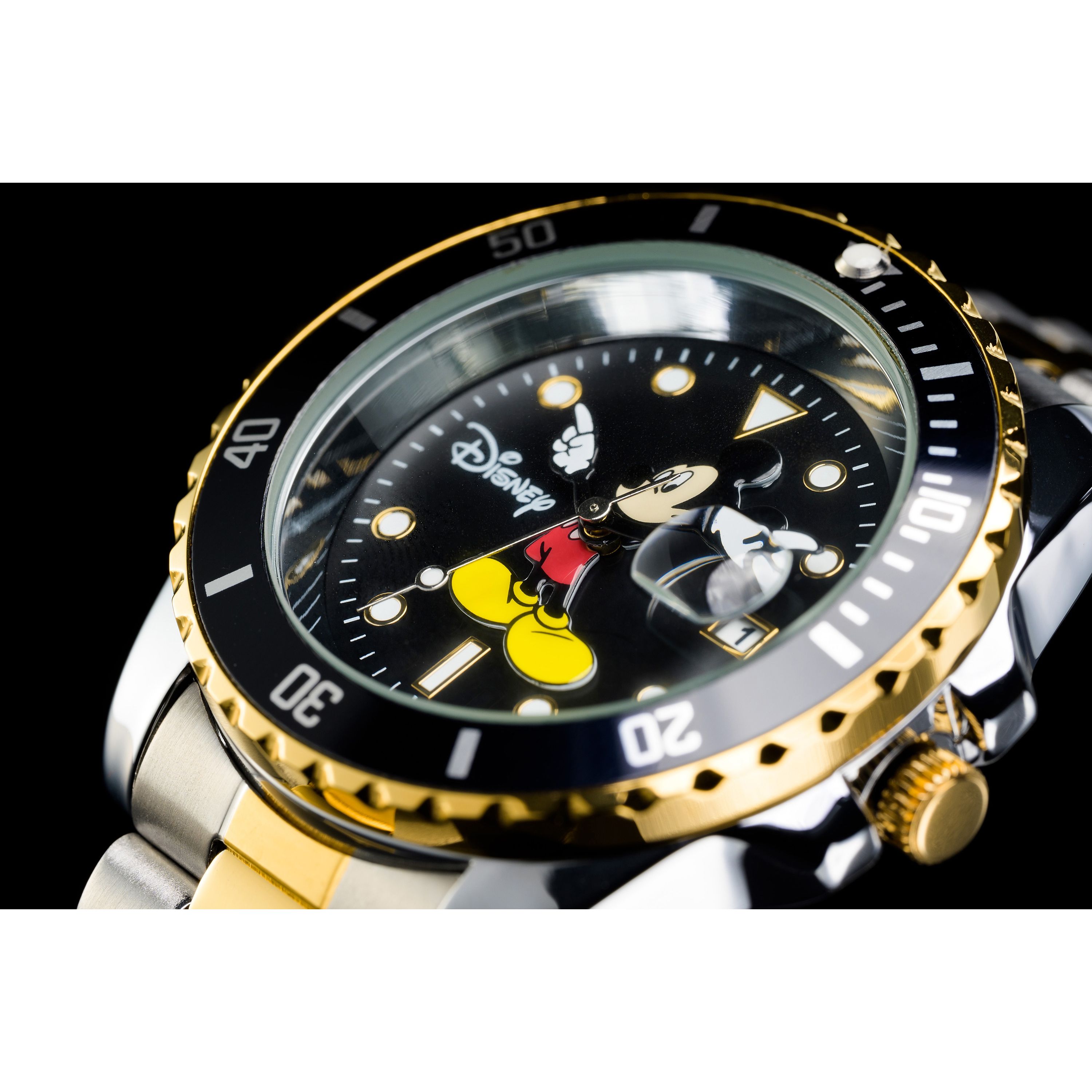 ANOTHER HEAVEN アナザーヘブン Disney Mickey ミッキー 腕時計 ヴィンテージ復刻モデル GMTマスター サブマリーナ (Black×Gold)