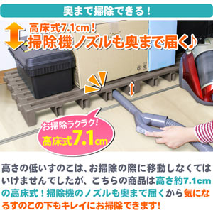 高荷重 ジョイント式 プラすのこ 2枚入 | ベランダ おしゃれ すのこ プラスチック 収納 すのこベッド ジョイント クローゼット 押入れ収納 押し入れ収納 すのこマット スノコ プラすのこ ふとん ジョイントスノコ 湿気 スノコベット 便利 納戸 押入 押入れ 湿気対策