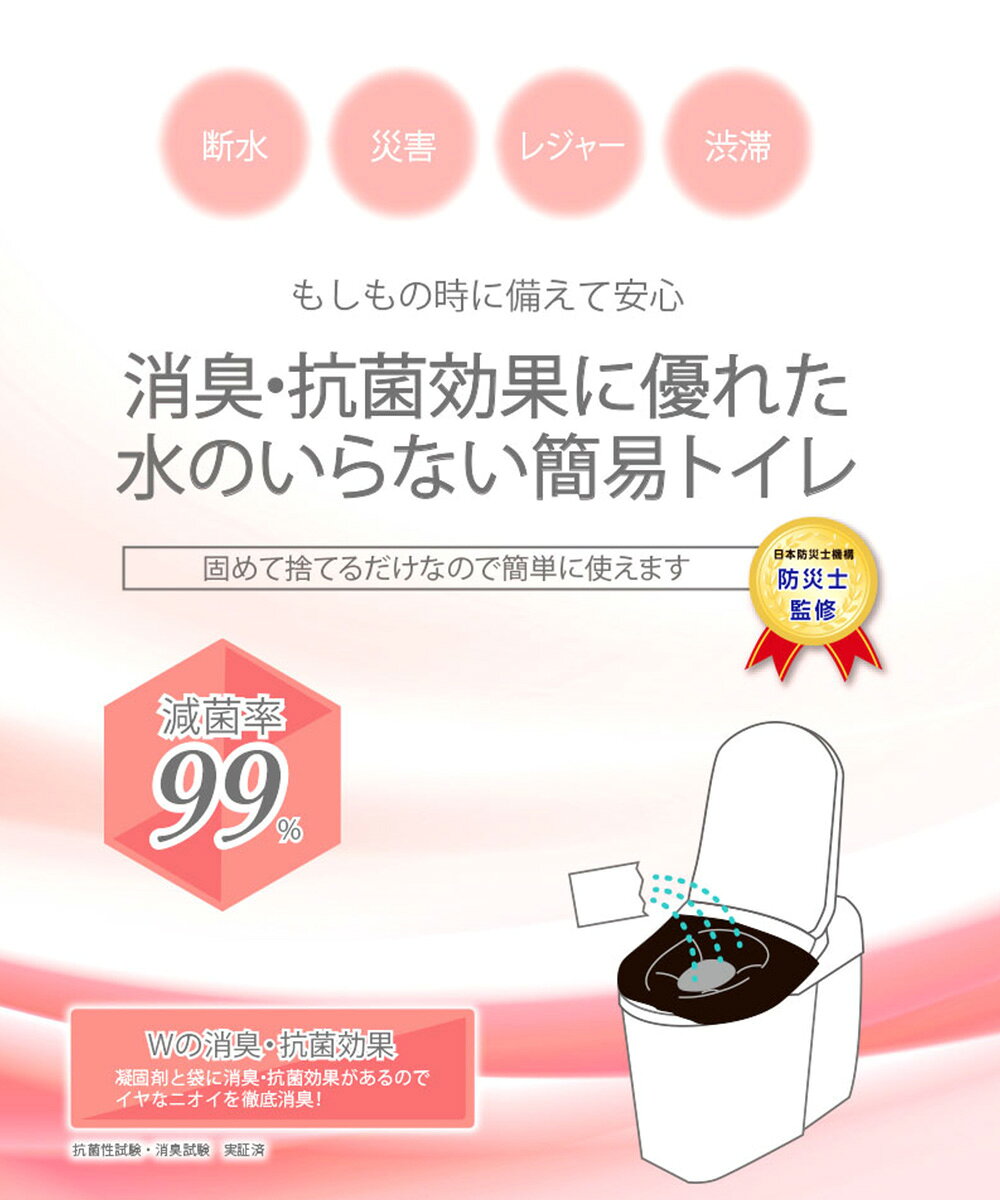 【ポイント10倍 9/19(土)20:00〜9/25(金)23:59まで】 非常用 防災 簡易トイレ 10回分セット SMT-10 明和グラビア | 携帯トイレ 防災トイレ 簡易 トイレ 非常用トイレ 災害用トイレ 防災用品 防災グッズ 防災セット 非常用簡易トイレ アウトドア 地震 災害時 断水時 royal3000-10024789 【ロイヤル通販】 サンプル画像2