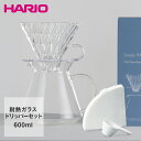 【 エントリーでポイント最大19倍 】 HARIO ハリオ グラス ブリューイングキット 計量スプーン+ペーパー40枚セット S-VGBK-02-T | はりお...