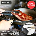【 ポイント10倍 7/19(土)20:00〜7/26(土)1:59まで 】 鉄フライパン 22cm 日本製 eN-008 enzo 和平フレイズ | 鉄 フラ...