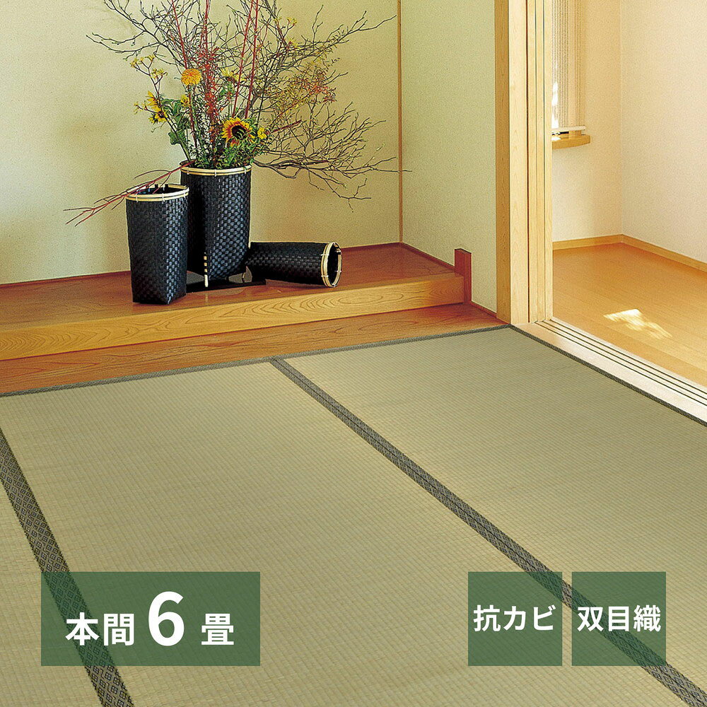 類似商品はこちらい草カーペット 柳川 本間10畳 477×3819,990円い草カーペット 柳川 本間3畳 191×2867,790円い草カーペット 柳川 本間4.5畳 286×210,990円い草カーペット 柳川 本間2畳 191×1916,690円い草カーペット 備前 本間6畳 286×38211,990円い草カーペット 柳川 団地間6畳 255×348,990円い草カーペット 柳川 本間8畳 382×38217,990円い草カーペット 備前 本間8畳 382×38215,990円い草カーペット 備前 本間10畳 382×4718,990円新着商品はこちら2026/8/1ピーコック オーブントースター 2枚焼き ホワ5,290円2026/8/1ピーコック マルチ スープポット 700ml 8,590円2026/8/1北海道 赤肉 らいでんメロン 4-5玉 | メ9,500円再販商品はこちら2026/8/1コ・コロ ショッピングカート キャリーカート 6,690円2026/8/1パール金属 保冷剤 抗菌 クールタイム M 3690円2026/8/1こたつ テーブル 高さ調節 105 × 80c49,900円2026/08/01 更新【商品について】畳の素材である「い草」を気軽に味わうことができる敷き詰めタイプの上敷きです。肌ざわりの良い双目織は、織りが等間隔で見た目も美しく、汚れにくいのが特徴。■規格サイズ：本間6帖(約286×382cm)■材質表面：い草100％ 双目織四方縁■生産国中国■ご使用にあたっての注意事項・ご使用上の注意を必ずお読みいただき、正しくお使いください。 ・閲覧環境によっては色の出方が異なる場合がございます。・抗カビ・消臭 ・和室に敷き詰める場合は上敷き鋲で固定してご使用ください。 ・畳数はあくまで目安になりますので、ご使用になる場所の実寸を十分にご確認の上、お部屋のサイズに合ったものをご注文下さい。 ・ラベルの商品名が違う場合がありますが、同商品ですのでご安心ください。 ・天然素材の為気温や湿度により誤差が生じる場合や、手作業で仕上げる為誤差が生じる場合がございます。・収納は日のあたらない乾燥したところに保管してください。 ・天然素材の為、竹の節やささくれがある場合がございます。爪切りなどで取り除き紙やすり等で研磨してからご使用ください。 ・素材の特性色むらがある場合がございます。天然素材ならではのこととなりますので予めご了承ください。