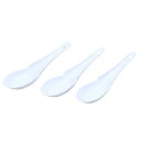 食洗機対応フック付レンゲスプーン(3本組) | レンゲ れんげ 蓮華 引っ掛け シンプル 定番 白 スプーン 麺類 スープ うどん そば ラーメン チャーハン ...