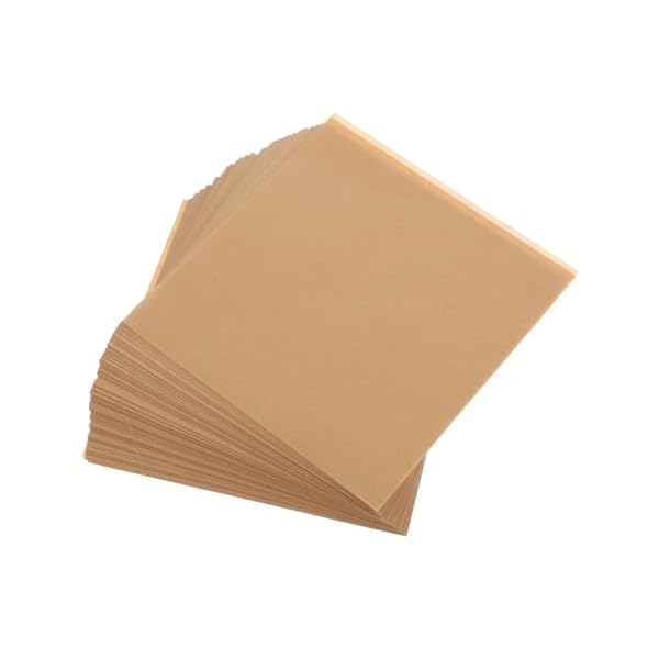 クッキングシート ベーキングペーパー 業務用 耐熱 耐油 オーブンシート オーブンペーパー クラフトペーパー クラフト紙 木の色 あぶらとり紙 揚げ物耐油紙 500枚入 16x16cm