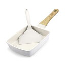 卵焼き フライパン IH・ガス火対応 14×18cm 焦げ付かない 卵焼き器 耐熱ハンドル付き玉子焼き フライパン セラミックコーティング 体に害のない お手入れ簡単 軽量 PFOA PFOS フリー【600日】 ホワイト Egg Pan - 5"