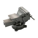 ベンチバイス 卓上万力 360度回転 口幅:100mm 最大開口:75mm 360度回転 作業台 DIY アンヴィルバイス 回転 加工 固定 テーブルリードバイス 黒色…