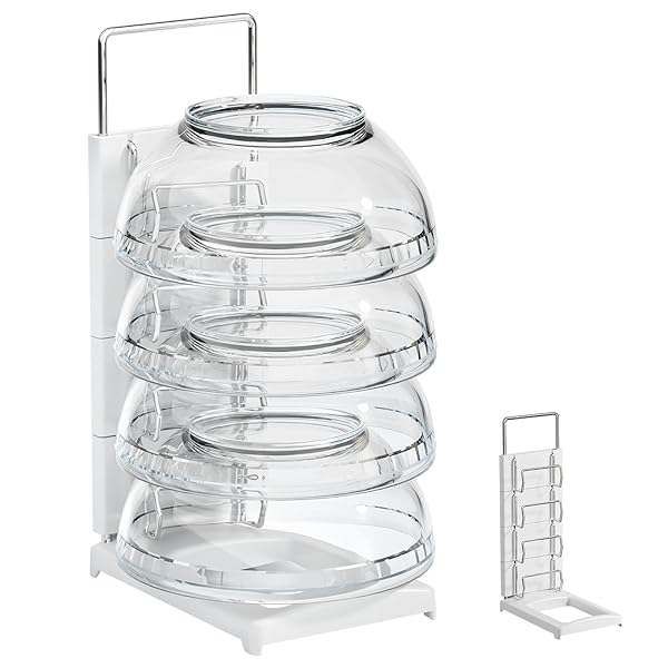 ボウルラック 茶碗スタンド 積み重ね 安定性 食器乾燥ラック 縦型 簡単設置 水切り お椀スタンド 省スペース ご飯茶碗ホルダー キッチン カウンター シンク 食器棚収納 コンパクト ホワイト