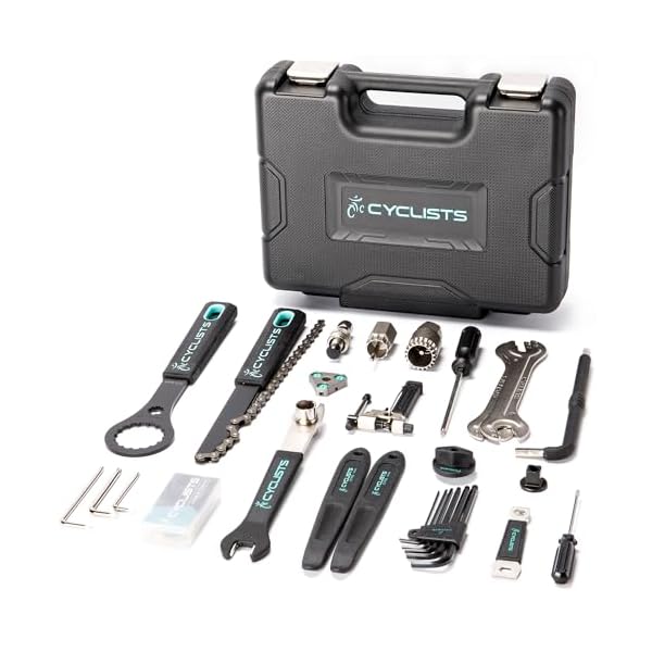 自転車 工具セット シマノ対応 20点 プロ 台湾製 ツールキット ツールボックス付き (CT-K03)