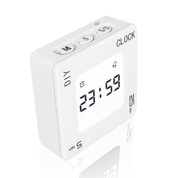 タイマー ポモドーロタイマー 勉強 キッチンタイマー 大画面 5分、25分 勉強タイマー 多機能 デジタルタイマー タイマー 勉強 DIY設定可能 タイマー 学習用 時間管理 日本語取扱説明書付き