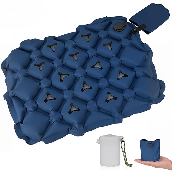 エアークッション 折りたたみクッション 折りたたみ座布団 【底部ナノ滑り止めシリカゲルデザイン】 ア..