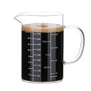 計量カップ メートルグラス タンブラー グラス 家庭用業務用調理器具 500ml 電子レンジ対応目盛り付き ハンドル付き エスプレッソ コーヒー ミルク 水 お...