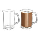 エスプレッソショットグラス 計量カップ 120ml/4oz ショットグラス 目盛り付きハンドル付き コーヒー ミルク 水 お酒グラス ワイングラス 厚み強化 耐...