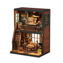 ミニチュアハウス ドールハウス ブックヌック キット 木製 DIY 立体 趣味 手作り(くまのパン時間 )