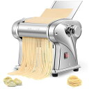 製麺機 家庭用 電動パスタマシン ステンレス製 ヌードルメーカー 2.5mmの丸麵 厚み調整可能 ラーメン/そば/うどん/生パスタ/重慶小(...