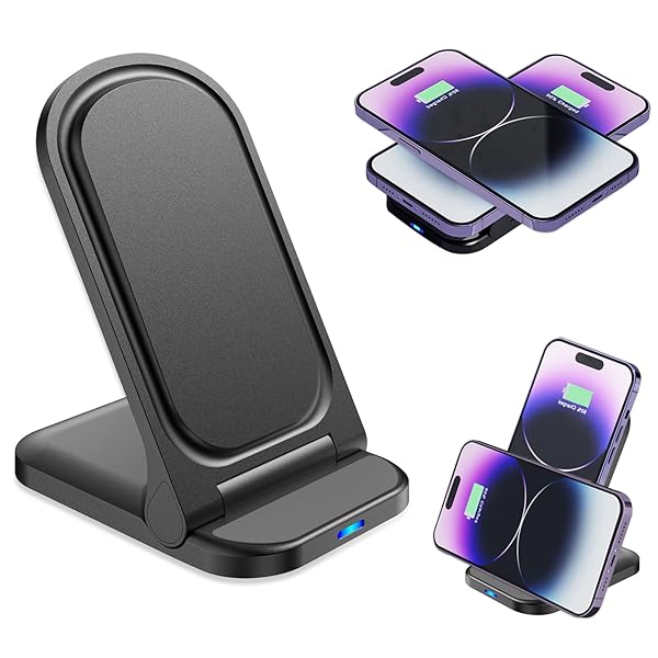 【2025年新設計】 （非 磁気） ワイヤレス充電器 ブラック