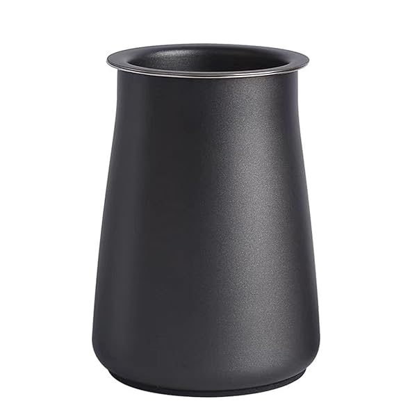 コーヒーふるい 茶こし ストレーナーコーヒーパウダーフィルター ステンレススチール製 精密のメッシュステ蓋付き コーヒーアクセサリ（ブラック）