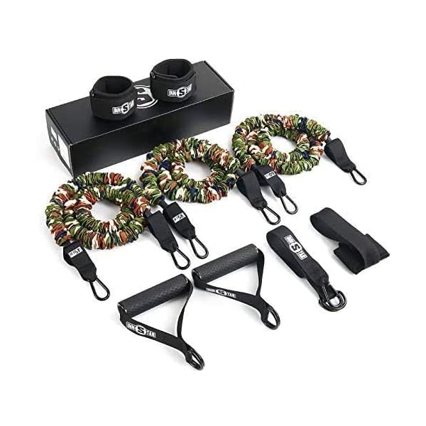 【送料無料】調節可能で多機能な筋トレチューブ - トレーニングバンドとゴムチューブで効果的な筋トレをサポート、ハンドル付きで快適なチューブトレーニング (フィットネス 140LBS)