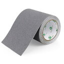 【送料無料】グレー 自己粘着 滑り止め粘着テープ ストリップ、15cm x 5m 階段テープ粘着剤、高い牽引力、屋内および屋外での使用に最適 …