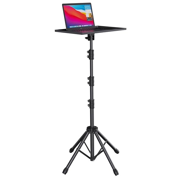 【送料無料】プロジェクタースタンド 四脚式 プロジェクター 台 65cm〜130cm 3段階高さ調節 ...