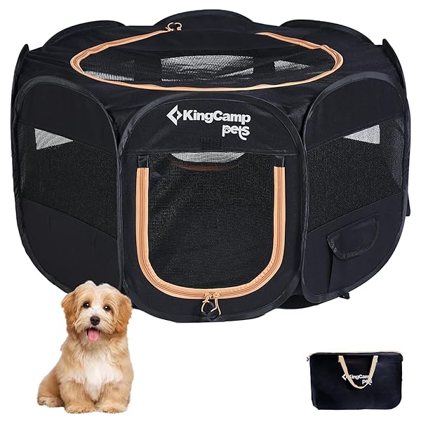 【送料無料】ペットサークル ドッグハウス 小型犬 八角形 折りたたみ メッシュサークル 猫 犬 兼用 プレイサークル ペットケージ 軽量 持ち運び 室内 アウトドア キャンプ お出かけ用品 幅広74 cm 高43 cm S