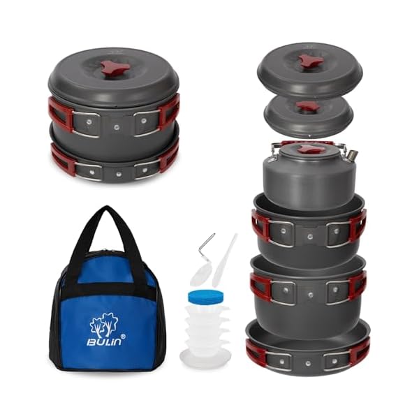 【送料無料】クッカーセット 14点 【4人用・直火対応】 軽量アルミ製 鍋＋フライパン＋ケトル＋食器付..