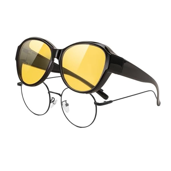 【送料無料】眼鏡の上からサングラス 偏光 TAC レンズ TR90 フレーム オーバーサングラス 大きいサイズ UV400 紫外線カット レディース B1211