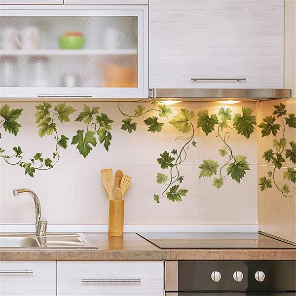 【送料無料】観葉植物 ウォールステッカー 植物 緑 葉 蔓 壁紙シール インテリア おしゃれ 春 ステッカー DIY ウォールペーパー 剥がせる PVC素材 生活防水 玄関 リビング ベッドルーム 賃貸住宅 部屋飾り 壁の装飾 Hyq670