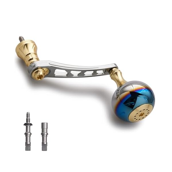 【送料無料】65-70mm可変 リール ハンドル 38mm ノブ搭載 シマノ(Shimano) ダイワ(Daiwa) 通用 スピニ..