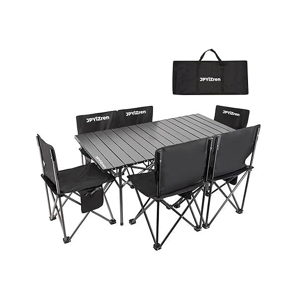 【送料無料】アウトドア テーブル チェア 7点セット アルミテーブル椅子 ピクニック ベンチセット ピク..
