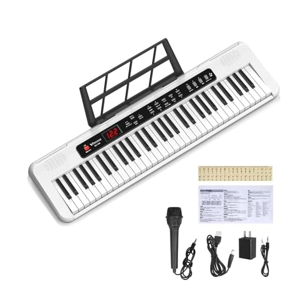 【送料無料】電子ピアノ 電子キーボード 61鍵盤 キーボード ピアノ 60デモ曲 200音色 200 ...